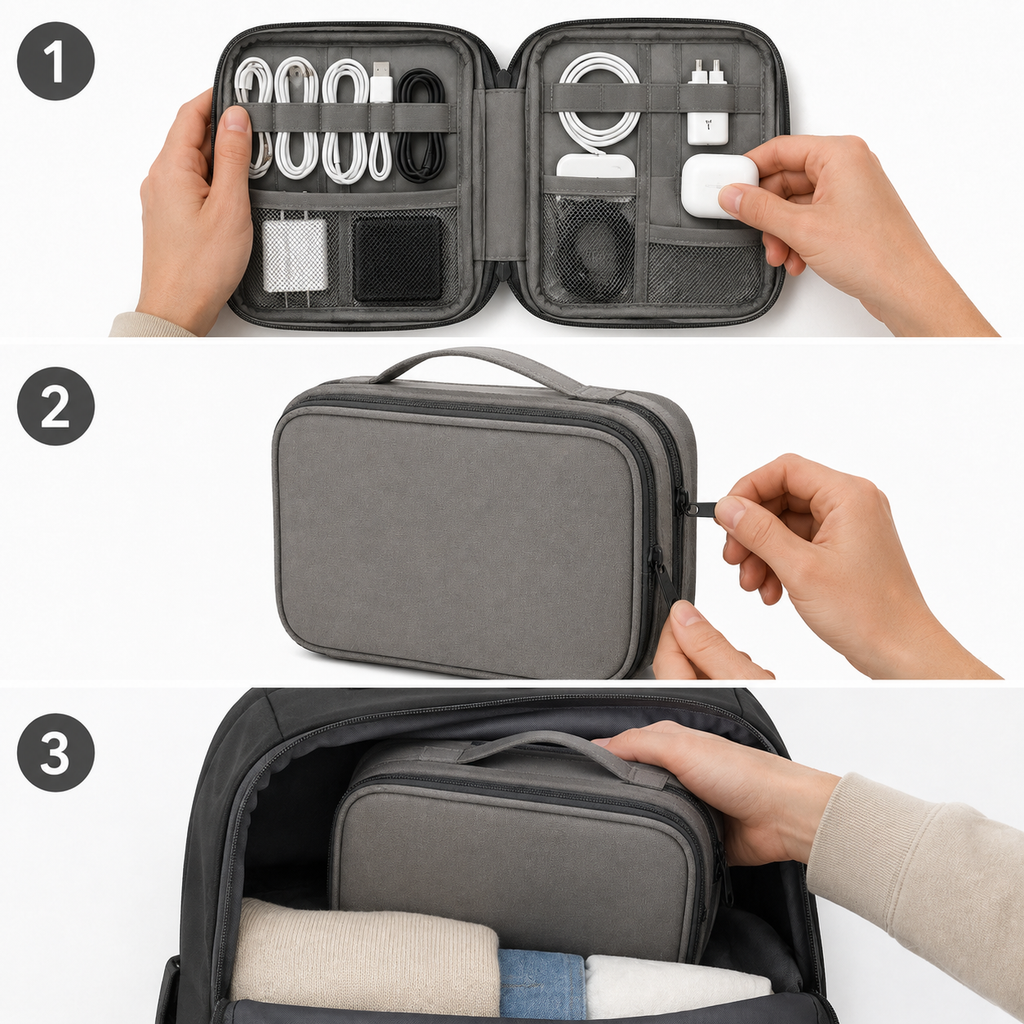 VARELIXA Electronics Travel Organizer